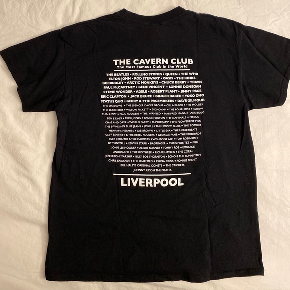 The Cavern Liverpool Worlds Most Famous Club Black T-Shirt Mens M - Picture 3 of 5